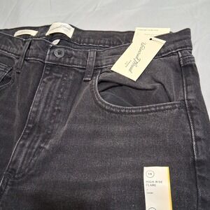 Universal Thread Black High Rise Flare Leg Fitted  Women‎ Size 14 Short Jean